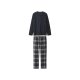 esmara Men Herren Pyjama mit Hose aus Flanell (Navy, M (48/50)) - B-Ware neuwertig