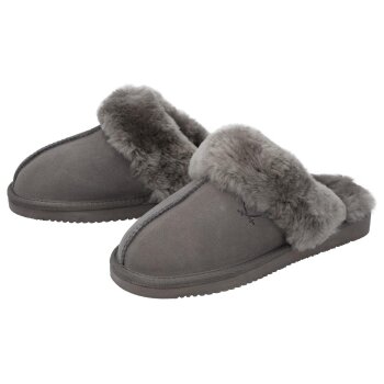 SANSIBAR Damen Lammfell-Hausschuhe (Grau, 41) - B-Ware...