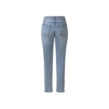 esmara® Damen Jeans, Straight Fit, hoher Baumwollanteil (Hellblau, 44/30) - B-Ware neuwertig