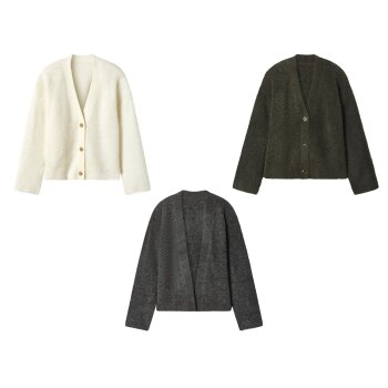 esmara® Damen Bouclé-Strickcardigan - B-Ware