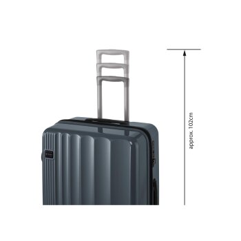 TOPMOVE® Trolley-Reisekoffer, mit Zahlenschloss, 77/87,5 l - B-Ware