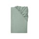 LIVARNO® Spannbettlaken, aus Feinbiber, 180-200 x 200 cm, grün - B-Ware neuwertig
