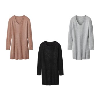 esmara® Damen Strickkleid Rippe - B-Ware