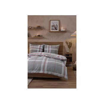 LIVARNO® Bettwäsche, aus Fleece, 200 x 200 cm, kariert - B-Ware sehr gut