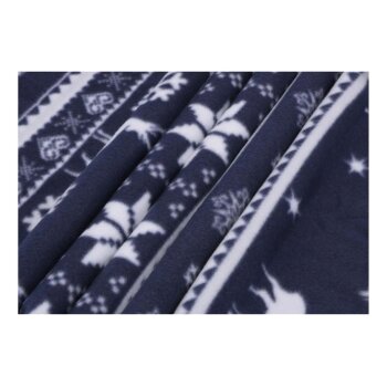 LIVARNO® Bettwäsche Fleece, 200 x 220 cm (Hirsche blau) - B-Ware neuwertig