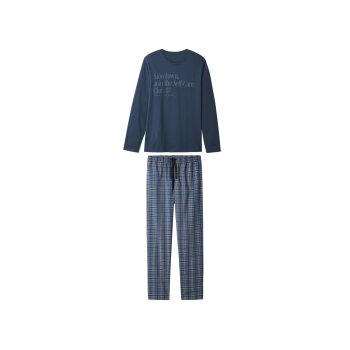 esmara Men Herren Pyjama (Karo/navy, S (44/46)) - B-Ware...