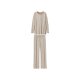 esmara® Damen Pyjama (Beige, S(36/38)) - B-Ware neuwertig