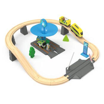 Playtive Eisenbahn-Set Tankstelle, 26-teilig - B-Ware