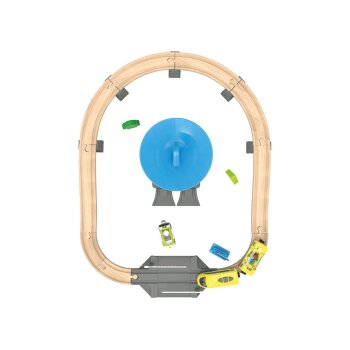 Playtive Eisenbahn-Set Tankstelle, 26-teilig - B-Ware