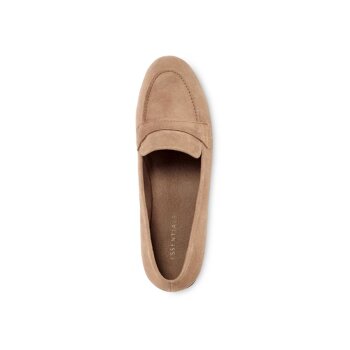 Tchibo Damen-Loafer, aus Veloursleder, 39, braun - B-Ware sehr gut