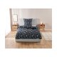 LIVARNO home Mikrofaser-Feinbiber-Wendebettwäsche, 135 x 200 cm (Navy) - B-Ware neuwertig