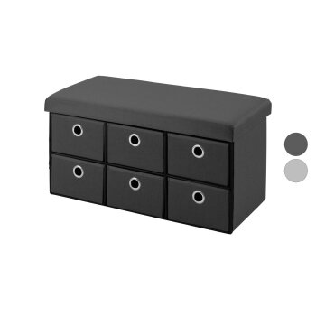 LIVARNO® Sitztruhe, 6 Fächer - B-Ware