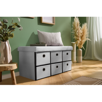 LIVARNO® Sitztruhe, 6 Fächer - B-Ware