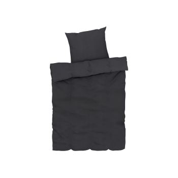 LIVARNO home Mikrofaser-Satin-Bettwäsche, 155 x 220 cm (Grau) - B-Ware neuwertig