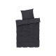 LIVARNO home Mikrofaser-Satin-Bettwäsche, 155 x 220 cm (Grau) - B-Ware neuwertig