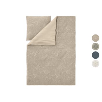 LIVARNO® Satin-Wendebettwäsche, 135 x 200 cm -...