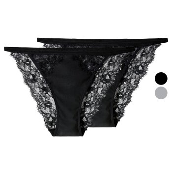 esmara® Damen Slips mit Spitze, 2 Stück - B-Ware