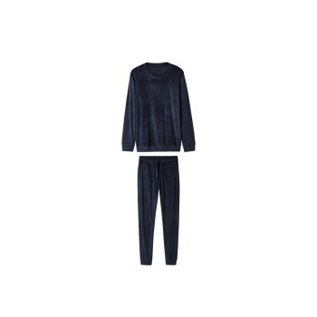 esmara Men Herren Nicki-Pyjama (Blau, XL (56/58)) -...