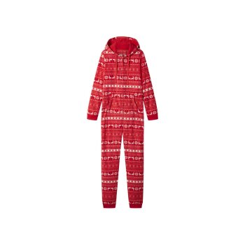 esmara® Damen Fleece-Jumpsuit (Rot, M(40/42)) - B-Ware neuwertig