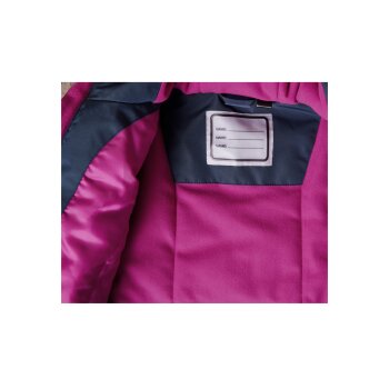 lupilu® Kinder Schneejacke, mit Schneefang und verlängerter Rückseite (navy/pink, 86/92) - B-Ware neuwertig