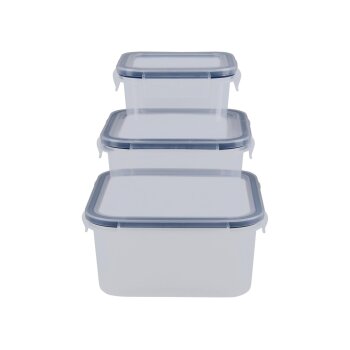 SILVERCREST® Frischhaltedosen-Set, 6-teilig (quadratisch & rund) - B-Ware neuwertig