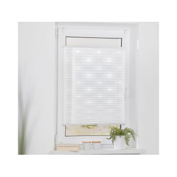 Lichtblick Plissee Klemmfix, ohne Bohren, verspannt, blickdicht, ab 45 x 130 cm (Effekt: Sonne, 100 x 130 cm) - B-Ware neuwertig