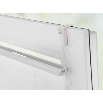 Lichtblick Plissee Klemmfix, ohne Bohren, verspannt, blickdicht, ab 45 x 130 cm (Effekt: Sonne, 100 x 130 cm) - B-Ware neuwertig