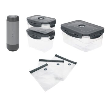 SILVERCREST® Vakuumierer-Set / Vakuumierbehälter...