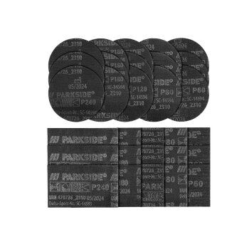 PARKSIDE PERFORMANCE® Schleifgitter-Set, 15-teilig -...