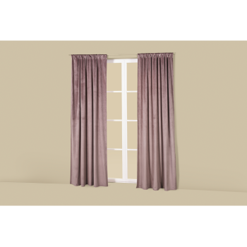 LIVARNO® 2er Set Samt-Vorhänge, blickdicht, 135...