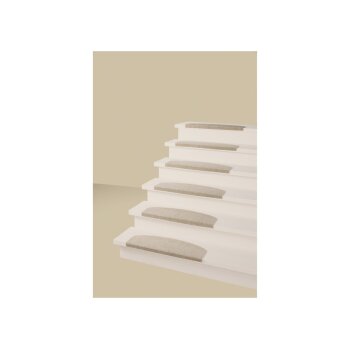 LIVARNO® Stufenmatten-Set, 15-teilig, 26 x 65 cm (Beige) - B-Ware neuwertig