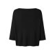 esmara® Damen Strickpullover, mit 3/4-Ärmeln (Schwarz, S(36/38)) - B-Ware neuwertig