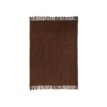 LIVARNO home Chenille-Plaid, 130 x 170 cm (Braun) - B-Ware neuwertig