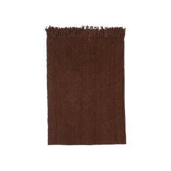 LIVARNO home Chenille-Plaid, 130 x 170 cm (Braun) - B-Ware neuwertig