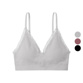 esmara® Damen Geripptes Bustier mit Spitze - B-Ware