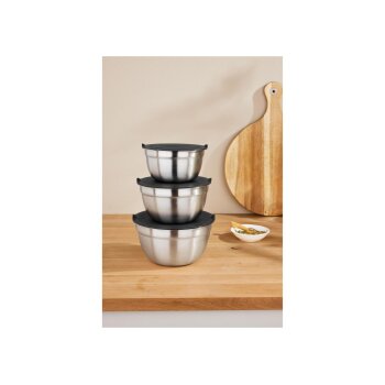 SILVERCREST® Edelstahl-Schüsselset, 3 Stück...