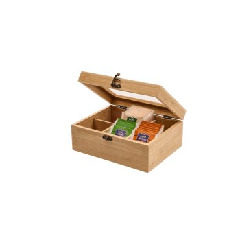 SILVERCREST® Bambus-Schneidebretter-Set, 2 Stück / Bambus-Tee-Box - B-Ware