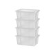 W5 Boxen 11 l mit Deckel, 4er Set - B-Ware