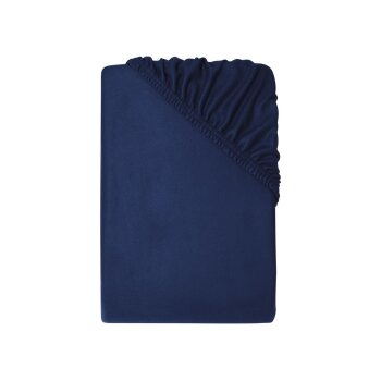 LIVARNO® Spannbettlaken Fleece 90-100x200 cm (Navy) - B-Ware sehr gut