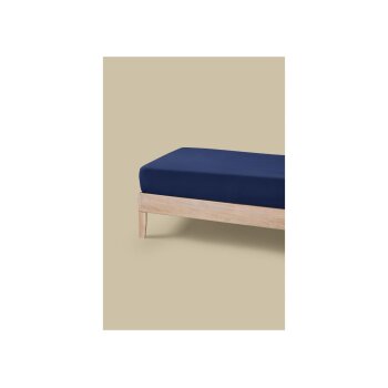 LIVARNO® Spannbettlaken Fleece 90-100x200 cm (Navy) - B-Ware sehr gut