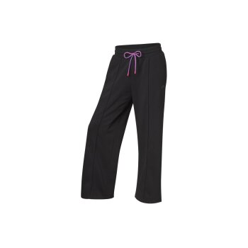 CRIVIT Damen Sweathose, mit weitem Beinverlauf (Schwarz, S(36/38)) - B-Ware neuwertig