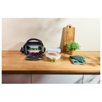 SILVERCREST® Kühltasche mit Frischhaltedosen (Schwarz) - B-Ware neuwertig