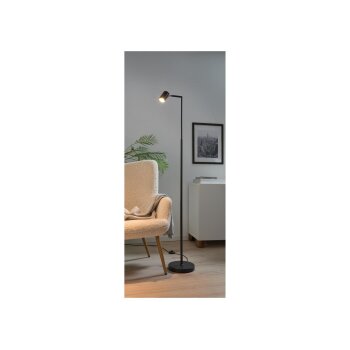 LIVARNO home LED-Stehleuchte, mit neig- und schwenkbarem Kopf (Schwarz) - B-Ware sehr gut