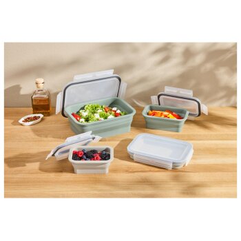 SILVERCREST® Faltbare Frischhaltedosen / Lunchbox -...