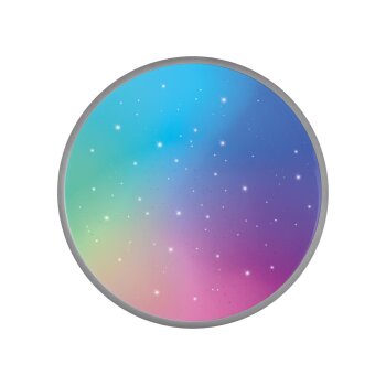 LIVARNO® Deckenleuchte LED-Deckenleuchte mit Farbtonsteuerung, Ø 33 (Chrom) - B-Ware neuwertig