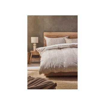 LIVARNO home Bettwäsche, 140 x 200 cm, beige - B-Ware neuwertig