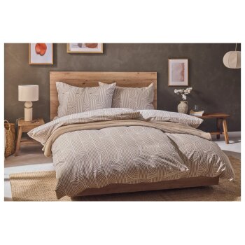 LIVARNO home Bettwäsche, 140 x 200 cm, beige - B-Ware neuwertig