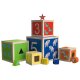 PLAYTIVE Regenbogen-Stapelwürfel / Regenbogen-Legespiel / Regenbogen-Stecktürme / Mosaik-Spiel (Stapelwürfel) - B-Ware neuwertig