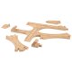 LUPILU® Schienen-Set, 16-teilig / Weichen-Set, 11-teilig (Weichen Strecken Set) - B-Ware sehr gut