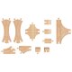 LUPILU® Schienen-Set, 16-teilig / Weichen-Set, 11-teilig (Weichen Strecken Set) - B-Ware sehr gut